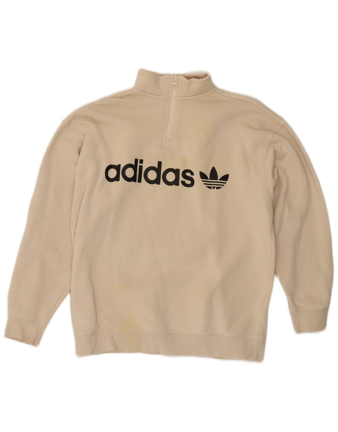 Γυναικείο Φούτερ Adidas Oversized γραφικό Jumper UK 12 Medium Beige