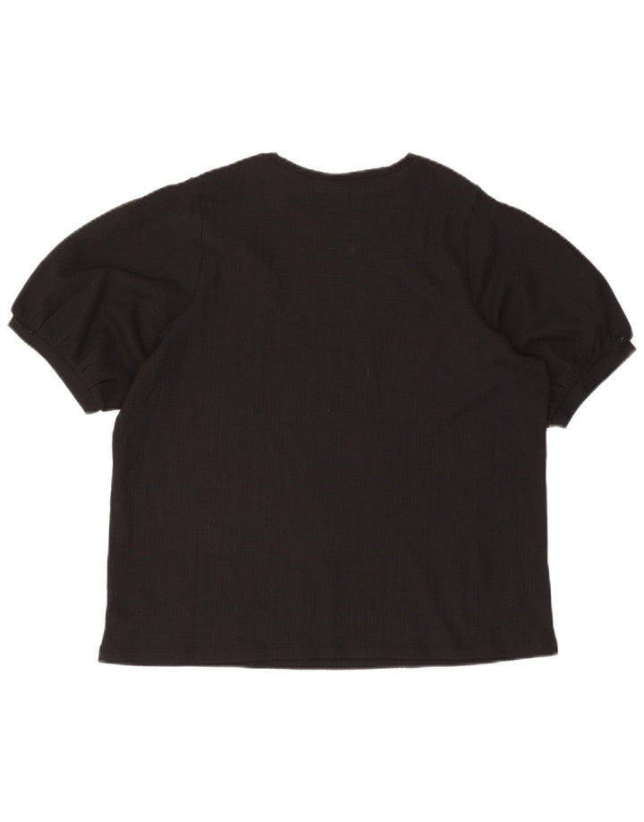 Marks & Spencer Γυναικεία Μπλούζα Τοπ UK 18 XL Μαύρο Πολυεστέρας