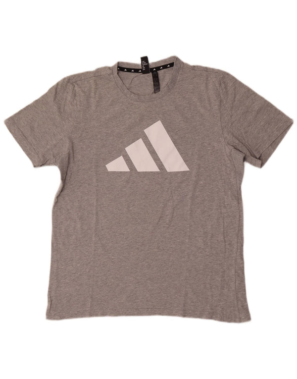 Ανδρικό γραφικό T-Shirt Adidas Top Medium Grey