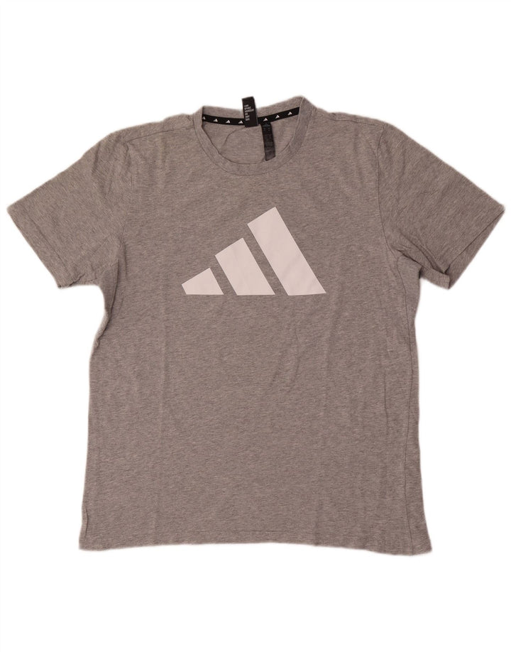 Ανδρικό γραφικό T-Shirt Adidas Top Medium Grey
