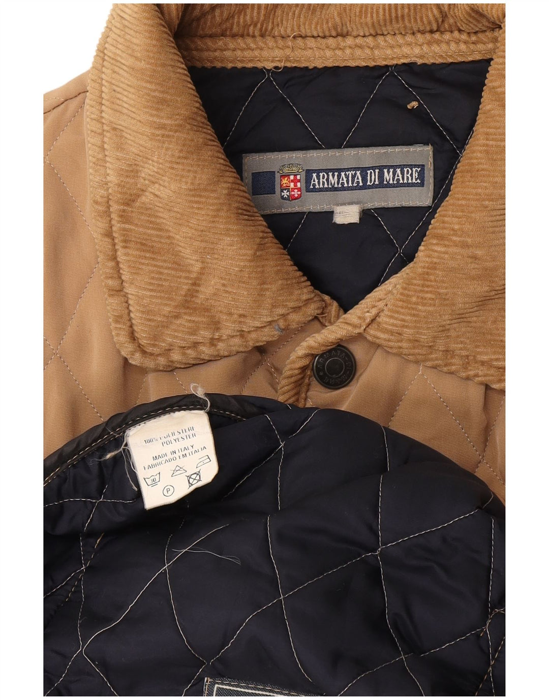 Ανδρικό καπιτονέ μπουφάν Armata Di Mare UK 38 Medium Beige Polyester