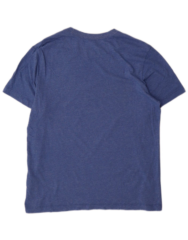 Ανδρικό μπλουζάκι Nike Dri Fit Μπλουζάκι από βαμβακερό μεσαίο μπλε χρώμα