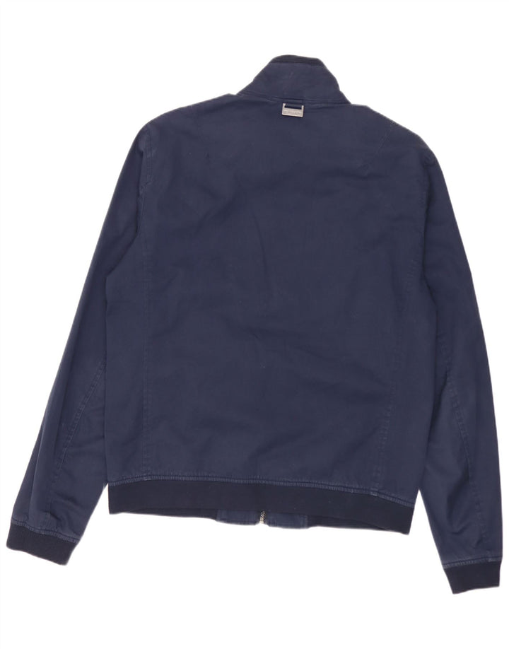 Michael Kors Ανδρικό Bomber Jacket UK 36 Small Navy Blue Viscose