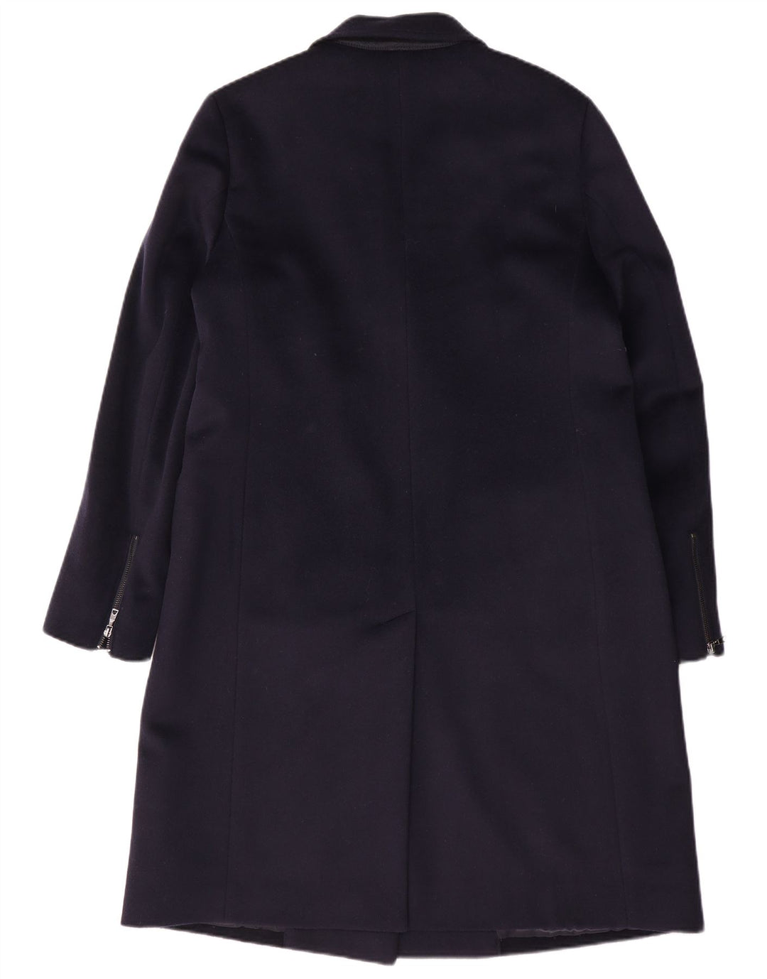 Jaeger Γυναικείο παλτό με διπλό στήθος UK 10 Small Navy Blue Wool