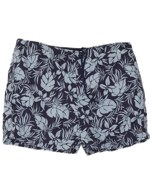 Ανδρικό σορτς κολύμβησης L.L.Bean Μεγάλο Navy Blue Floral Nylon
