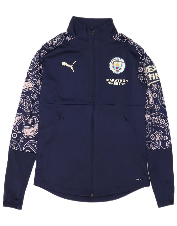 Ανδρική φόρμα φόρμας Puma με γραφικό φόρεμα Top Jacket Μικρό Navy Blue Paisley Polyester