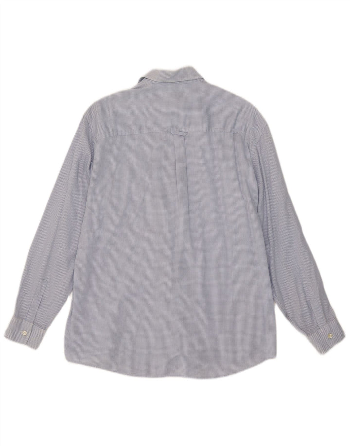 Ανδρικό φανελένιο πουκάμισο Henry Cottons Μέγεθος 16 Large Blue Check Cotton