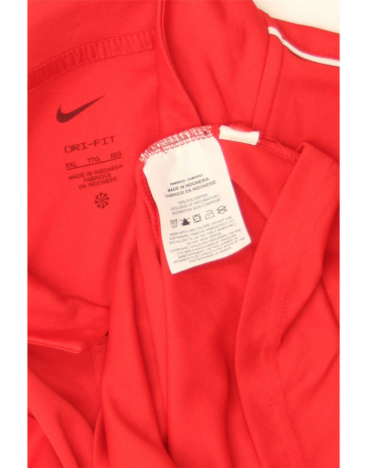 Ανδρικό μπλουζάκι Nike Dri Fit Polo 2XL κόκκινο πολυεστέρα