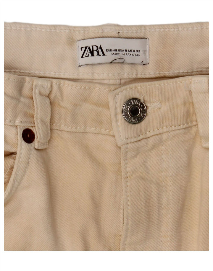 Zara Γυναικείο Bootcut Casual Παντελόνι EU 40 Medium W30 L26 Beige