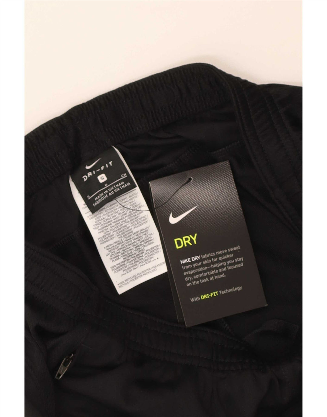 Ανδρικό παντελόνι αθλητικής φόρμας Nike Dri Fit Μικρό μαύρο πολυεστέρα