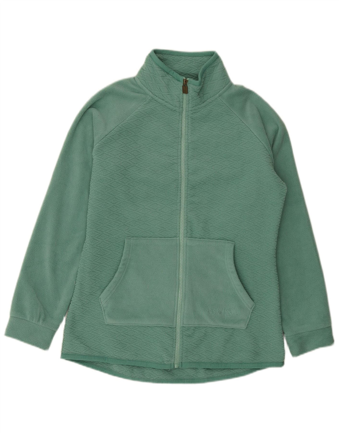 Weird Fish Γυναικείο μεγάλο φλις μπουφάν UK 10 Small Green Polyester