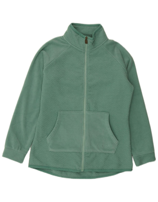 Weird Fish Γυναικείο μεγάλο φλις μπουφάν UK 10 Small Green Polyester