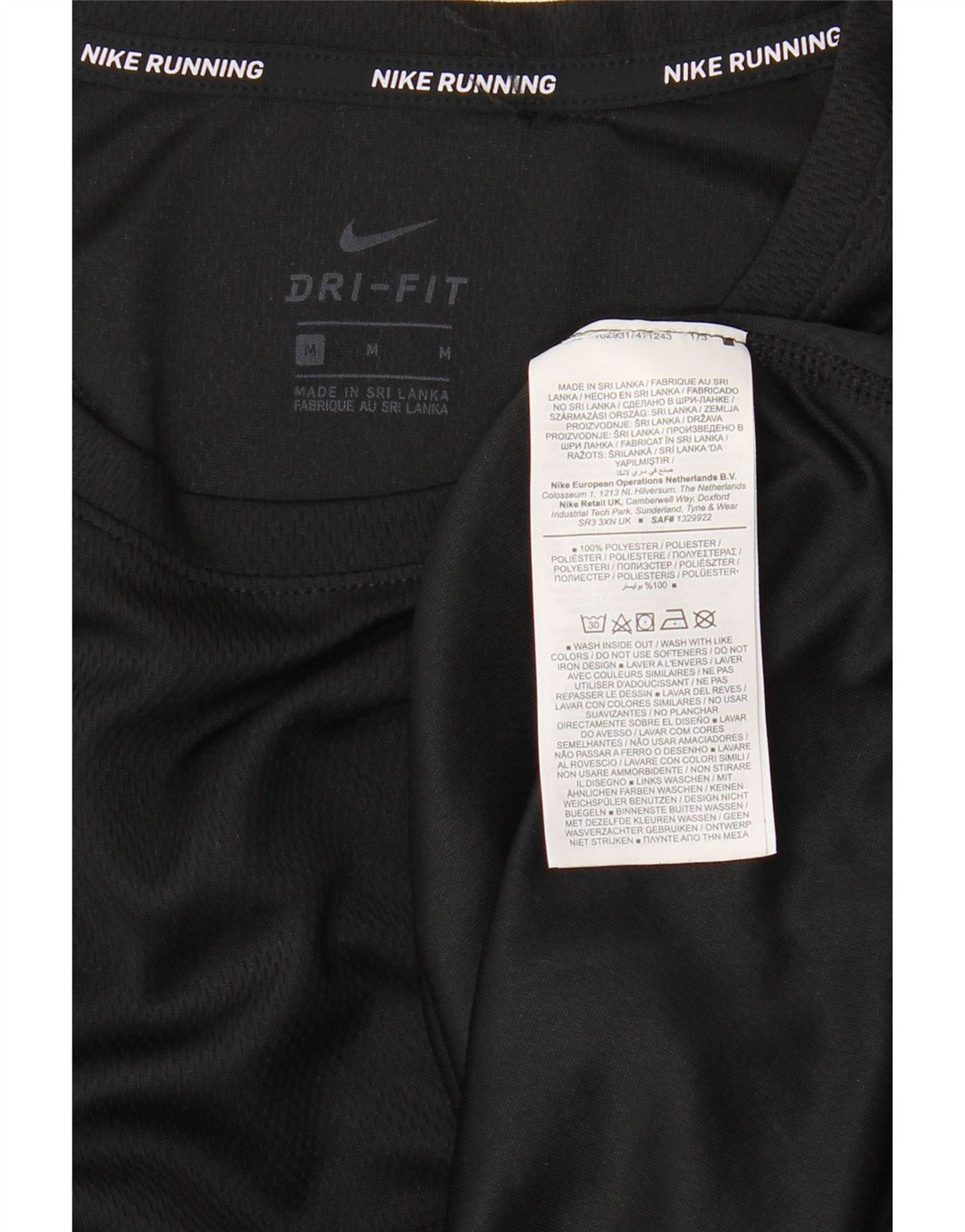 Γυναικείο μπλουζάκι NIKE Dri Fit Top UK 14 Medium Black Polyester