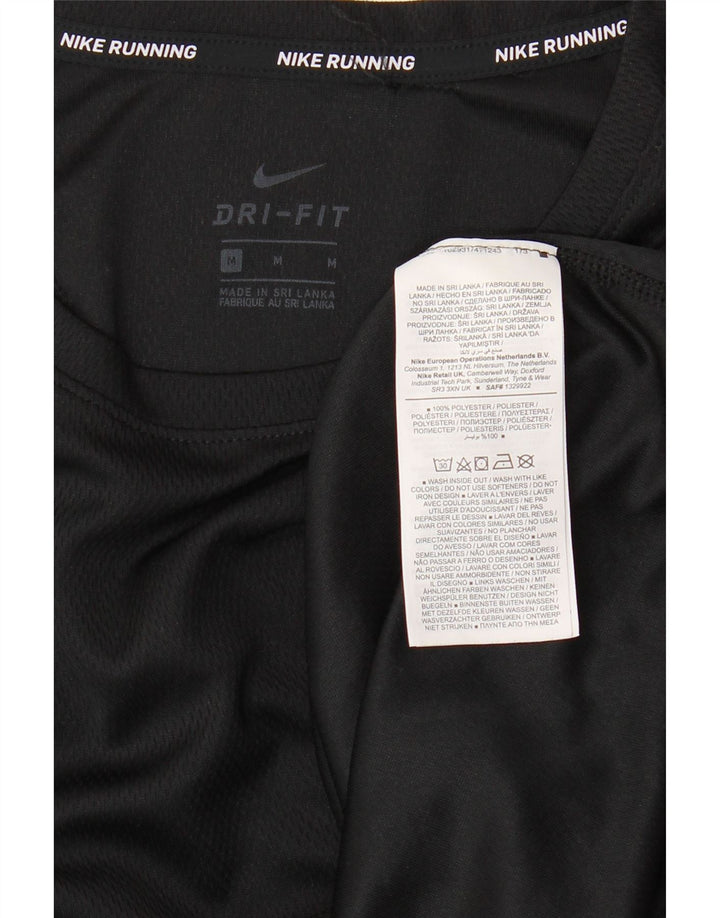 Γυναικείο μπλουζάκι NIKE Dri Fit Top UK 14 Medium Black Polyester