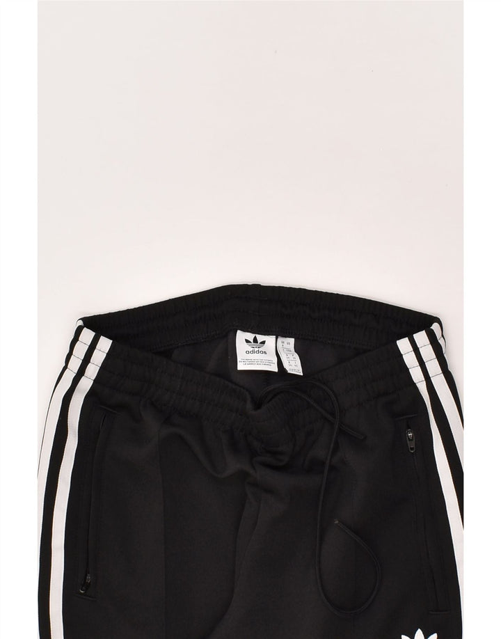 ADIDAS Womens Tracksuit Trousers UK 8 Small  Black Polyester | Vintage Adidas | Thrift | Second-Hand Adidas | Used Clothing | Messina Hembry 