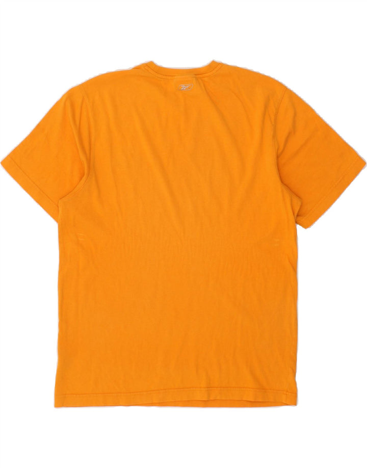 REEBOK Mens T-Shirt Top Small Orange Cotton Vintage Reebok and Second-Hand Reebok from Messina Hembry 