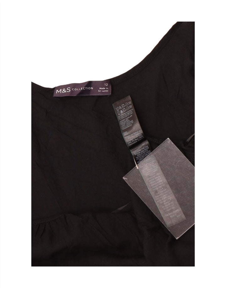 Marks & Spencer Γυναικείο Slip Dress UK 12 Medium Black Viscose