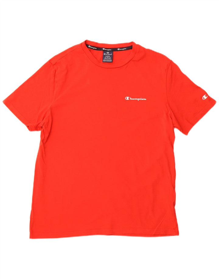 Ανδρικό T-Shirt CHAMPION Top μεγάλο κόκκινο βαμβακερό