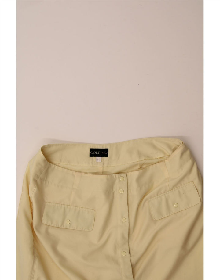 GOLFINO Womens Skort EU 42 Large  Yellow Vintage Golfino and Second-Hand Golfino from Messina Hembry 
