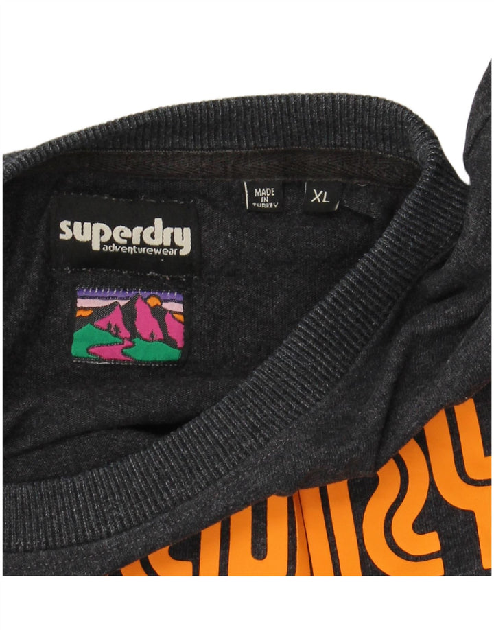 Ανδρικό γραφικό μπλουζάκι SUPERDRY Top XL Γκρι