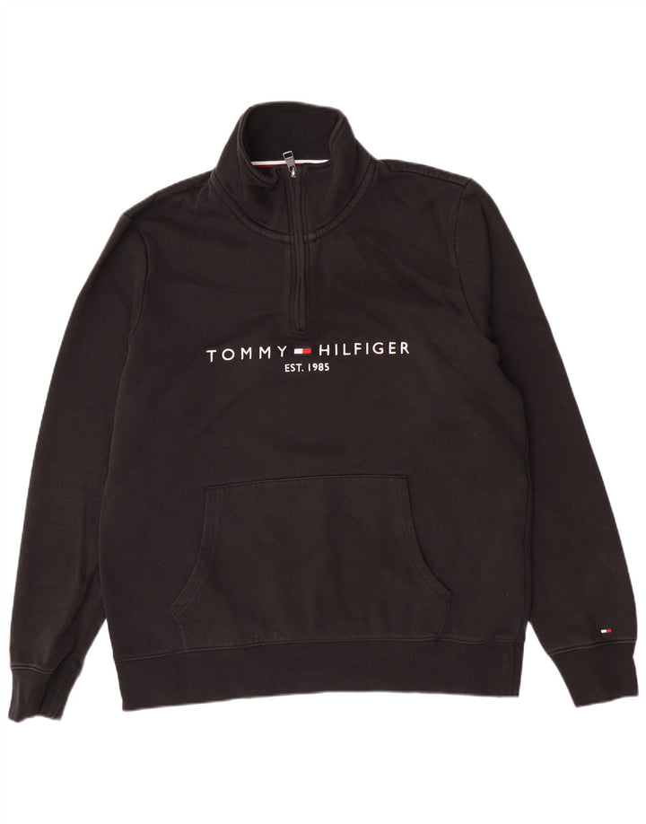 Ανδρικό φούτερ με φερμουάρ Tommy Hilfiger, μεσαίο βαμβακερό