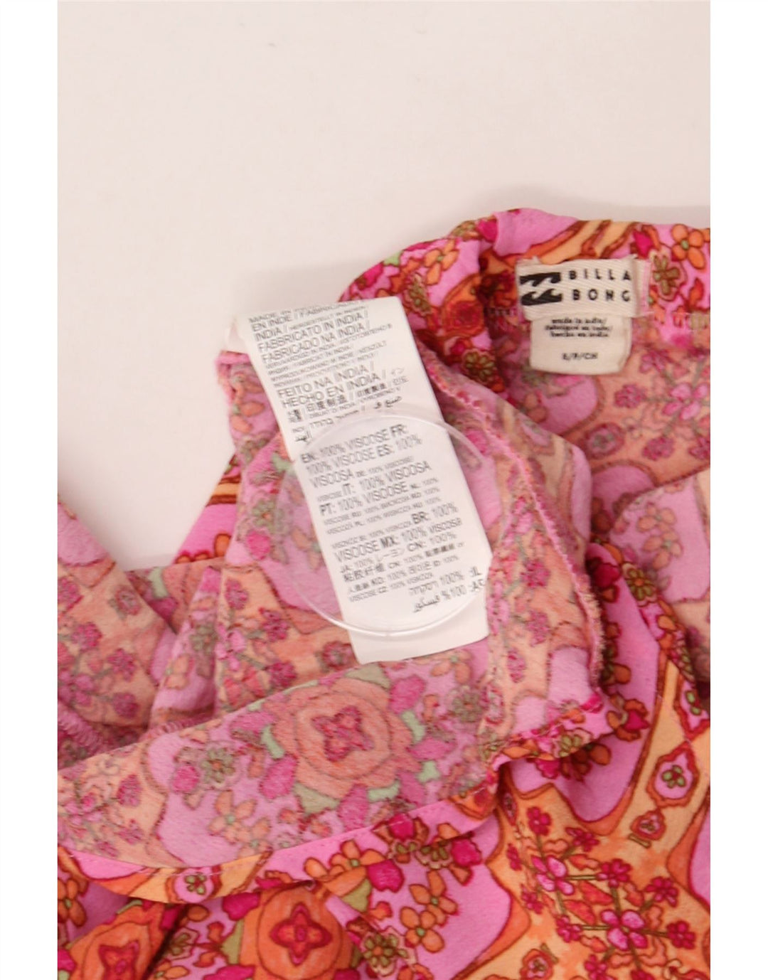 BILLABONG Γυναικεία ίσια φούστα Small W27 Pink Floral Viscose