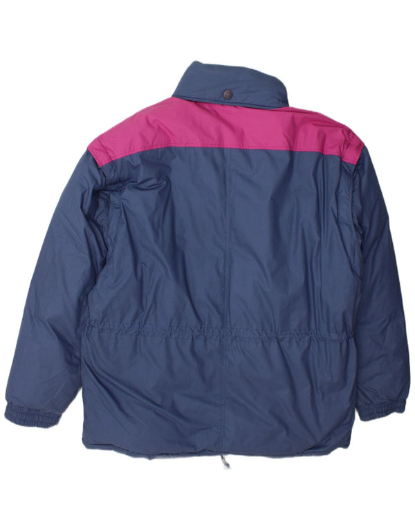 Diadora Ανδρικό μπουφάν σκι με κουκούλα UK 42 XL Blue Colorblock Polyester