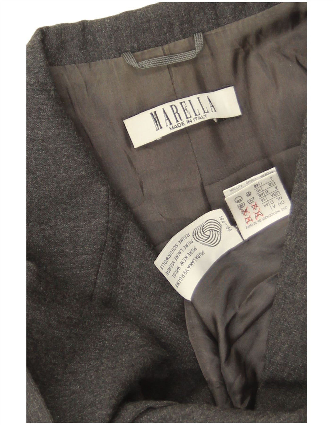 Marella Γυναικείο μπουφάν blazer UK 18 XL Γκρι νέο μαλλί