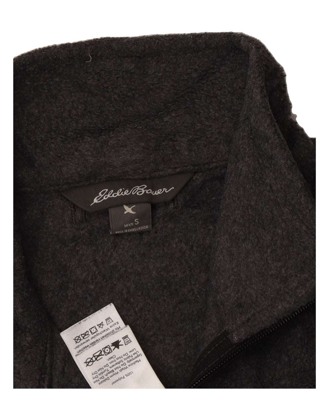 EDDIE BAUER Mens Fleece Jacket UK 36 Small Grey Polyester Vintage Eddie Bauer and Second-Hand Eddie Bauer from Messina Hembry 