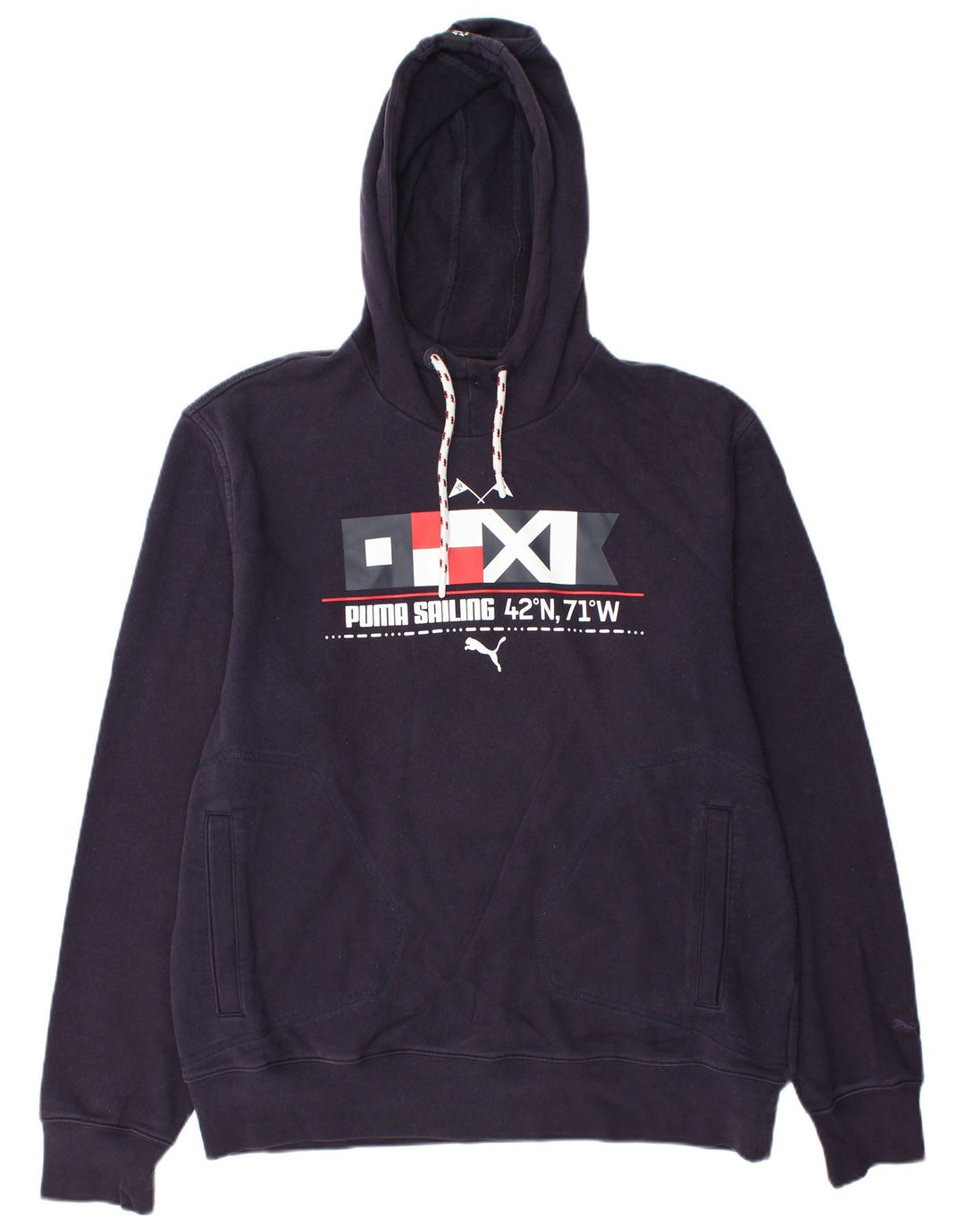 Ανδρικό γραφικό κουκούλα PUMA Jumper XL Purple