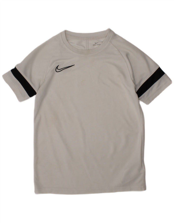 Μπλουζάκι Nike Boys Dri Fit Top 10-11 ετών Μεσαίο λευκό πολυεστέρα