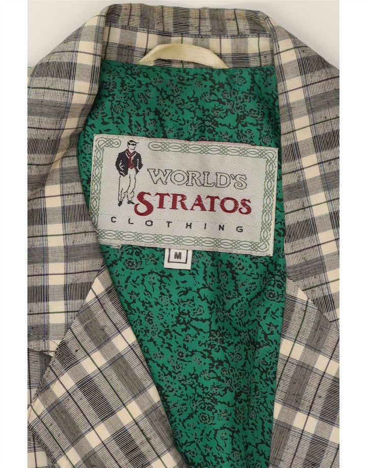 Stratos Ανδρική 2 κουμπιά 2 τεμαχίων UK 38 Medium Grey Check Classic