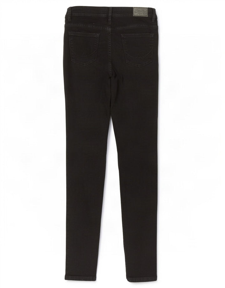 Superdry Γυναικείο Τζιν Alexia Jegging W28 L32 Μαύρο βαμβακερό