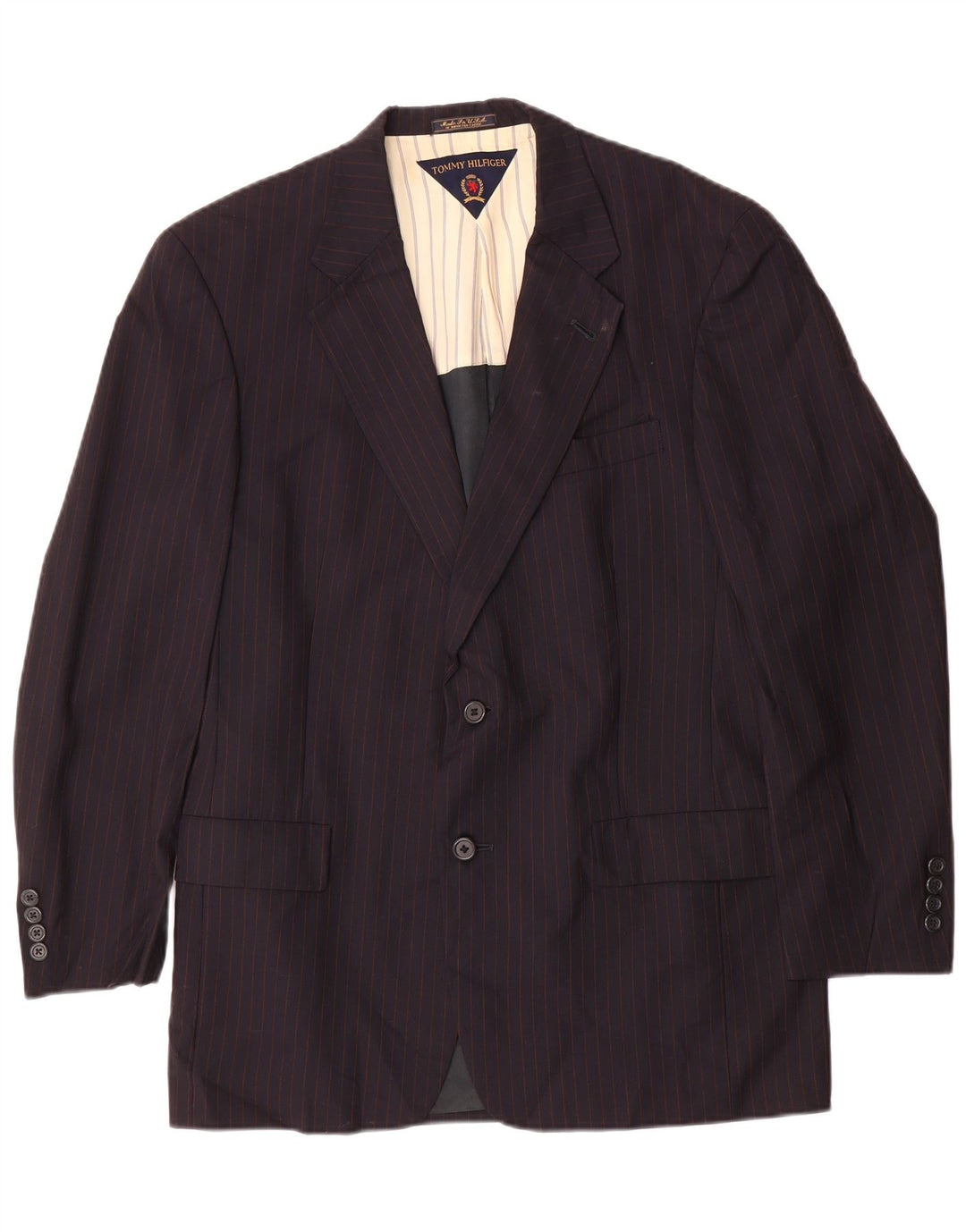 TOMMY HILFIGER Ανδρικό σακάκι UK 39 Medium Navy Blue Pinstripe