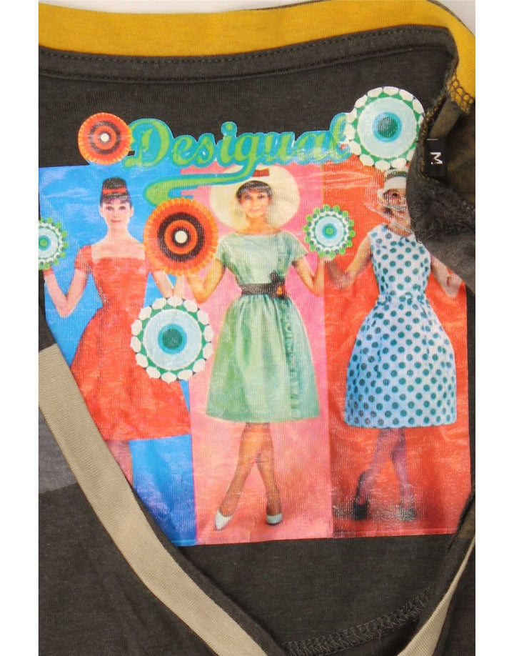 Desigual Γυναικείο Γραφικό Μακρυμάνικο UK 14 Μεσαίο Πολύχρωμο