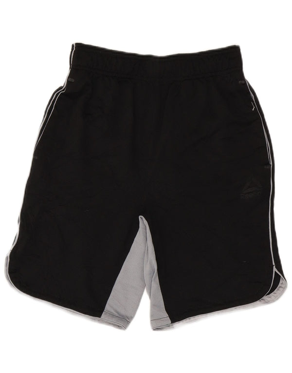 Ανδρικό αθλητικό σορτς Reebok Small Black Colourblock Πολυεστέρας