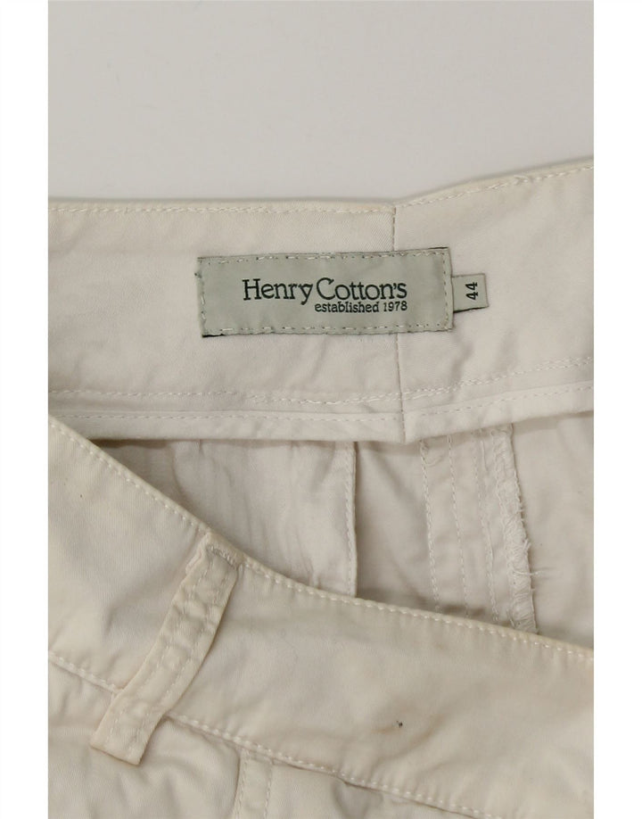 HENRY COTTONS Γυναικεία φούστα σε γραμμή Α IT 44 Medium W30 Λευκό βαμβακερό