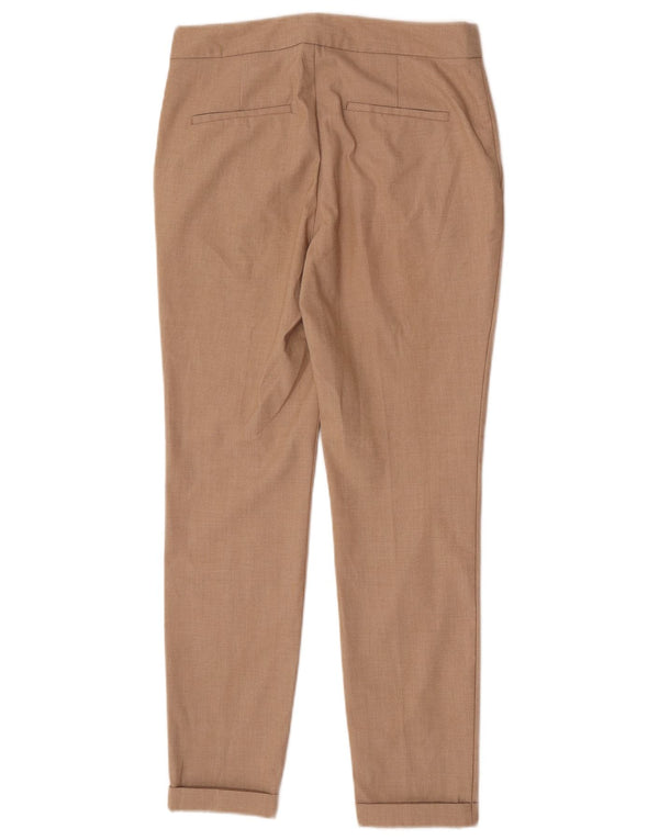 Zara Γυναικείο Slim Suit Παντελόνι EU 34 2XS W24 L27 Beige Polyester