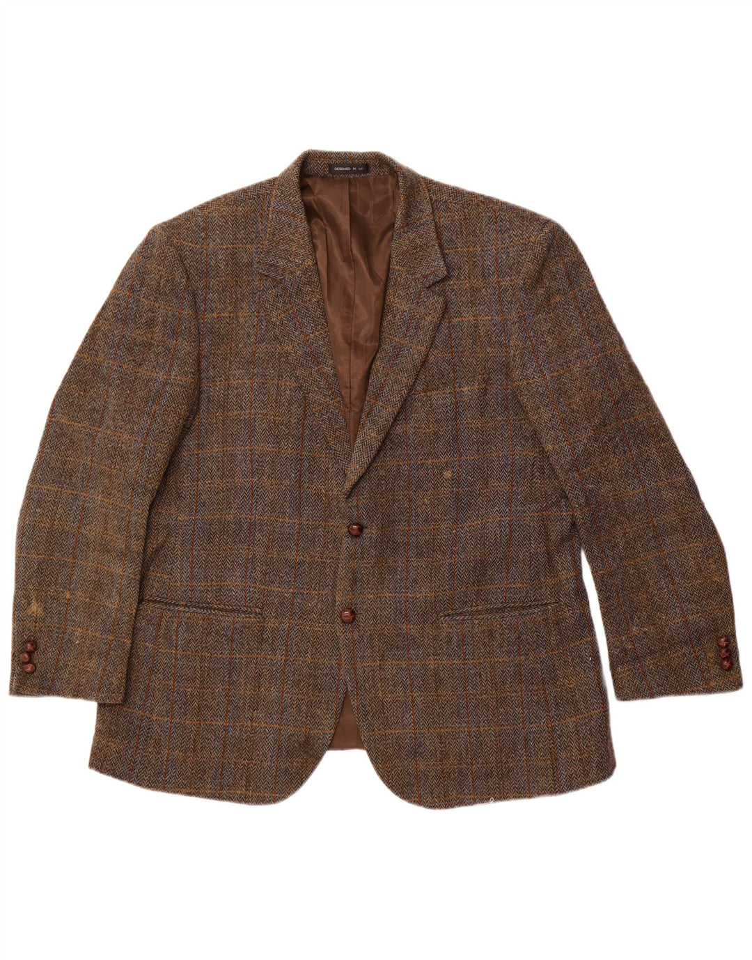 Walker and Hawkes Ανδρικό Μπουφάν Harris Tweed Blazer IT 46 3XL Brown