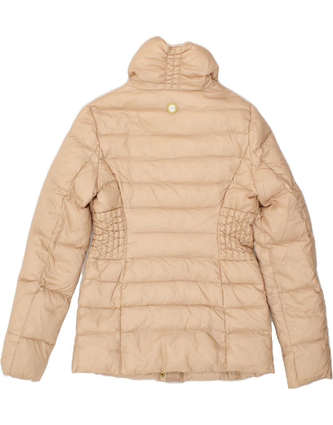 LIU JO Womens Padded Jacket IT 42 Medium Beige Nylon Vintage Liu Jo and Second-Hand Liu Jo from Messina Hembry 