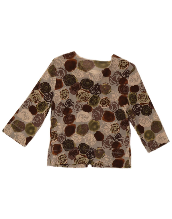 Kookai Γυναικεία 3/4 μανίκια Bolero Top US 2 XS Πολύχρωμο λουλουδάτο πολυαμίδιο
