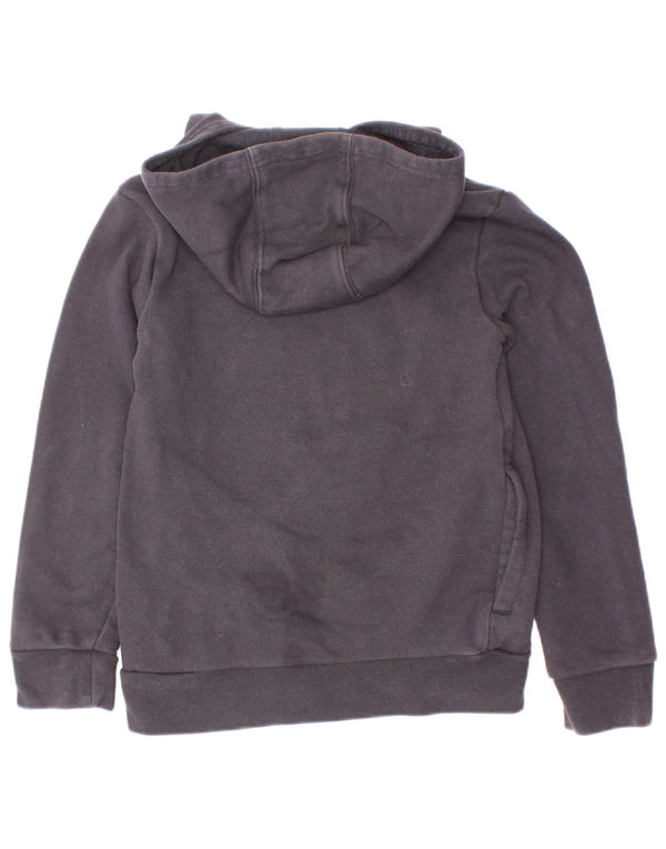 Adidas Boys Graphic Hoodie Jumper 7-8 ετών Μαύρο βαμβακερό