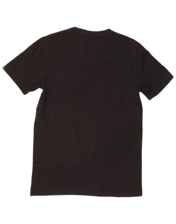 Ανδρικό T-Shirt Crew Clothing Top Small μαύρο βαμβακερό
