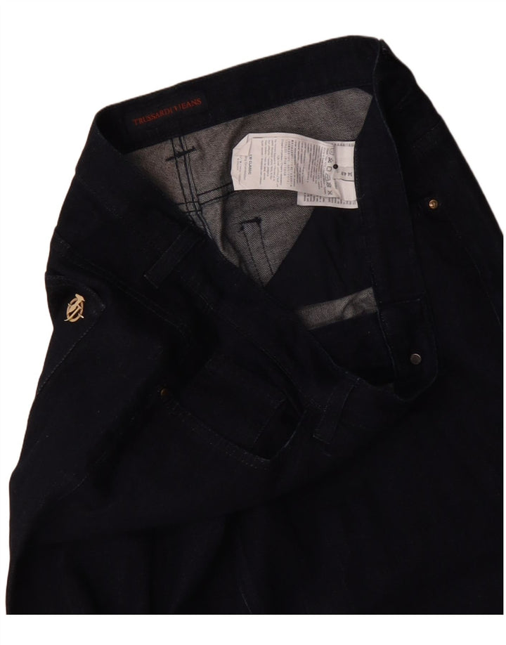 Trussardi γυναικεία ίσια τζιν IT 48 XL W34 L28 Navy Blue Polyester