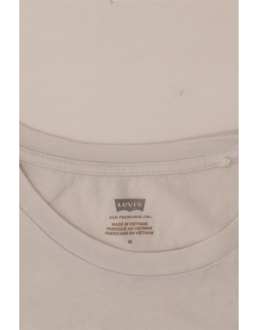 Γυναικείο γραφικό T-Shirt LEVI'S Top UK 14 Medium White