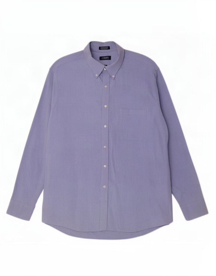 Ανδρικό πουκάμισο Chaps Size 17 1/2 XL Μπλε βαμβακερό