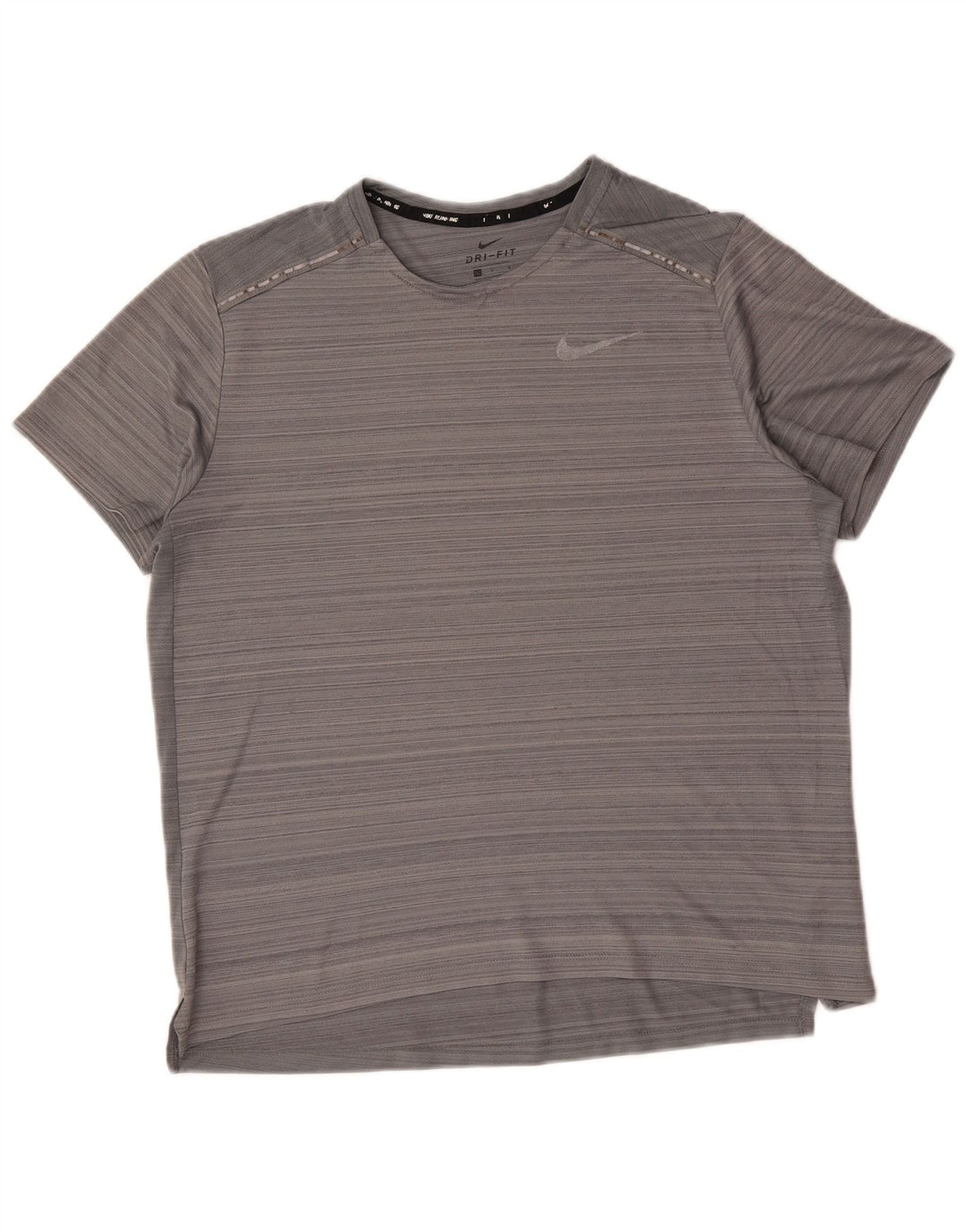 Ανδρικό μπλουζάκι Nike Dri Fit Top Large Grey Pinstripe Polyester