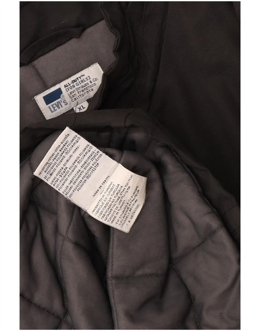 Γυναικείο παλτό αντιανεμικό Levi's UK 18 XL Γκρι βαμβακερό