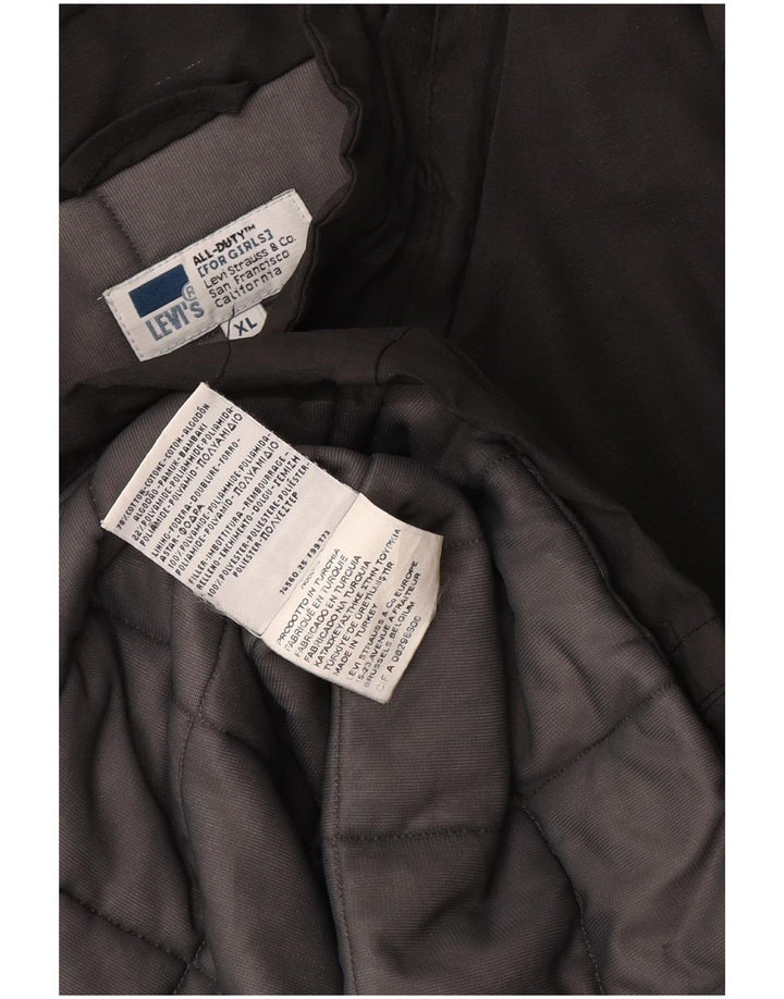 Γυναικείο παλτό αντιανεμικό Levi's UK 18 XL Γκρι βαμβακερό