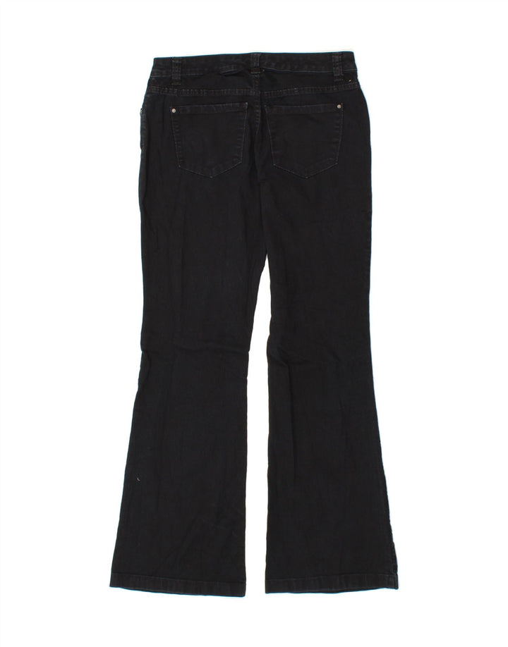 MOSSIMO Womens Flared Jeans US 4 Small W30 L32 Black Cotton Vintage Mossimo and Second-Hand Mossimo from Messina Hembry 